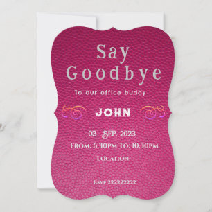 Einladung zum Abschied