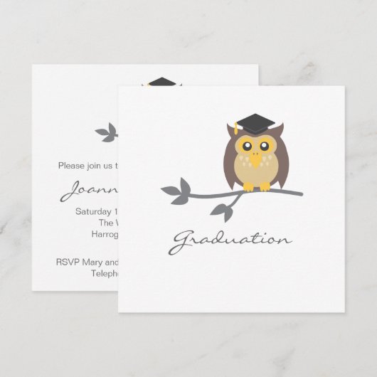 Einladung zum Abschluss (Vorne/Hinten)