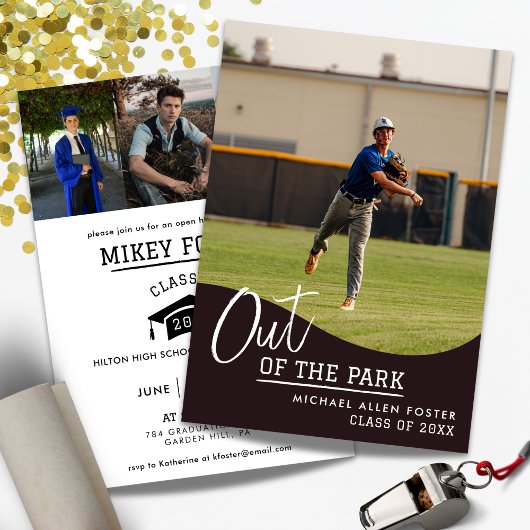 Einladung zum Abschluss Baseball