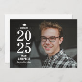 Einladung zum Abschluss der Farbe mit Volljährigke (Vorne/Hinten)