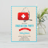 Einladung zum Abschluss der Krankenpflege (Stehend Vorderseite)