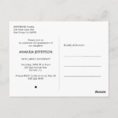 Einladung zum Abschluss eines eleganten Graduierte Postkarte (Rückseite)