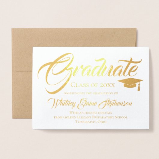 Einladung zum Abschluss für künstlerisches Skript- (Vorderseite mit Umschlag)