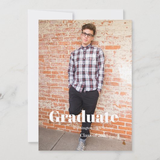 Einladung zum Abschluss Minimalistischer Skripte (Vorderseite)