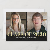 Einladung zum Abschluss von Farben im schönsten Ja (Vorderseite)