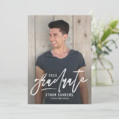 Einladung zum Abschluss von Pinselstrich (Stehend Vorderseite)