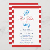 Einladung zum amerikanische Unabhängigkeitstag Una (Vorne/Hinten)