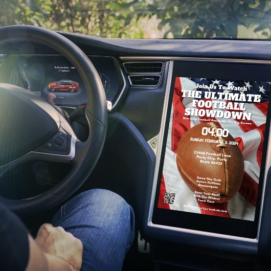 Einladung zum amerikanischen Fußball "Join Us To W