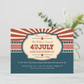Einladung zum amerikanischen Unabhängigkeitstag (Stehend Vorderseite)