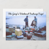 Einladung zum Angeln am Wochenende (Vorne/Hinten)