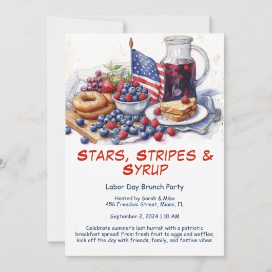 Einladung zum Arbeitsessen - Patriotischer Brunch (Vorderseite)