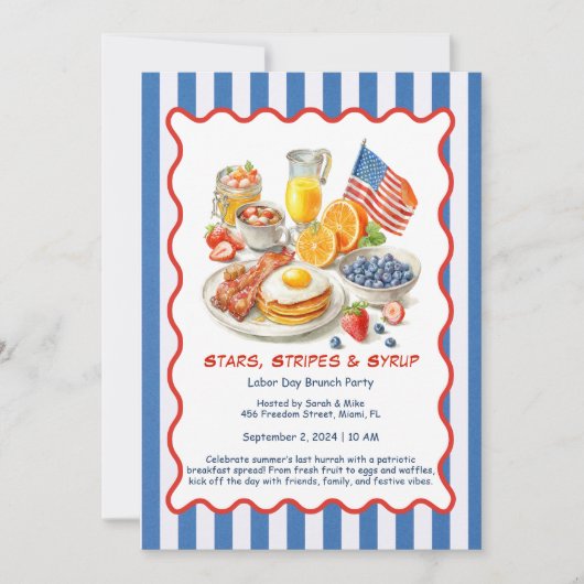 Einladung zum Arbeitsessen - Patriotischer Brunch (Vorderseite)