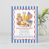 Einladung zum Arbeitsessen - Patriotischer Brunch (Stehend Vorderseite)