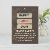 Einladung zum Arbeitstag (Stehend Vorderseite)