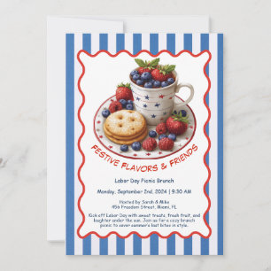 Einladung zum Arbeitstag - Gebäck und Obst