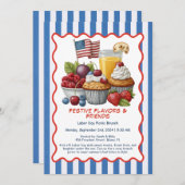 Einladung zum Arbeitstag - Gebäck und Obst (Vorne/Hinten)