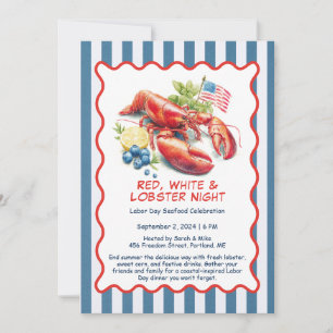 Einladung zum Arbeitstag Lobster Boil - Patriotic
