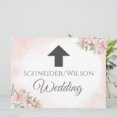 Einladung zum Arrow Floral Beach (Stehend Vorderseite)