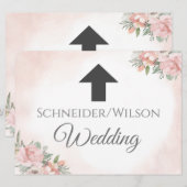 Einladung zum Arrow Floral Beach (Vorne/Hinten)