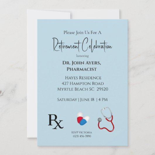 Einladung zum Arzt (Vorderseite)