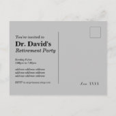 Einladung zum Arzt (Rückseite)