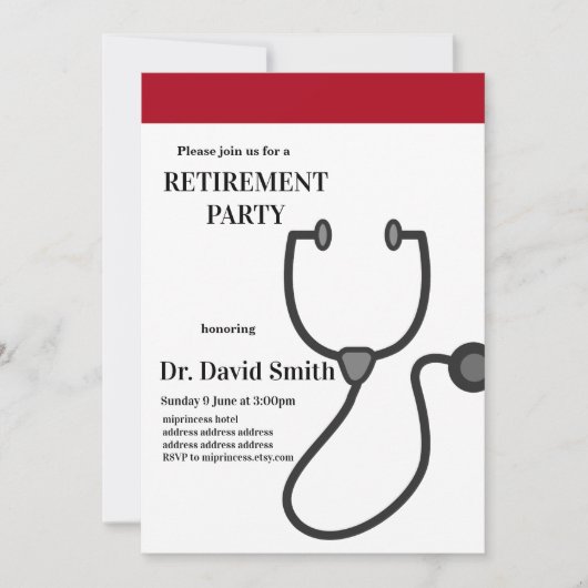 Einladung zum Arzt (Vorderseite)