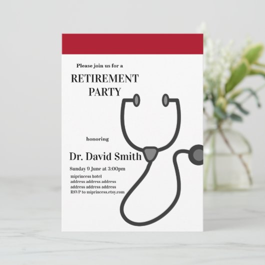 Einladung zum Arzt (Stehend Vorderseite)