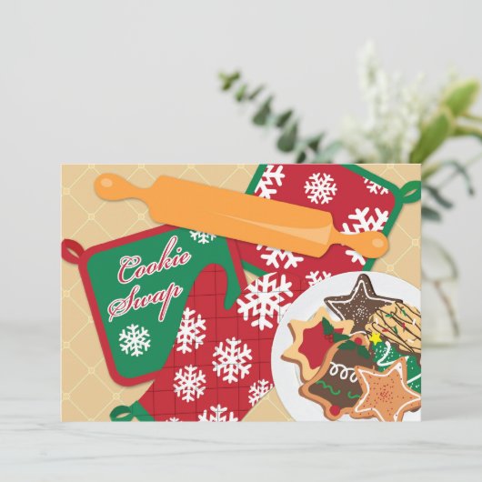 Einladung zum Austausch von Cookies (Stehend Vorderseite)