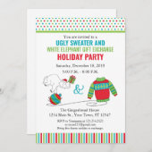 Einladung zum Austausch von Geschenkgutscheinen (Vorne/Hinten)