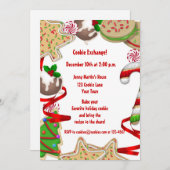 Einladung zum Austausch von Holiday Cookie Border (Vorne/Hinten)