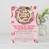 Einladung zum Austausch von Kakao und Cookie (Stehend Vorderseite)