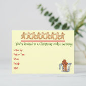Einladung zum Austausch von Weihnachtsbäumen (Stehend Vorderseite)