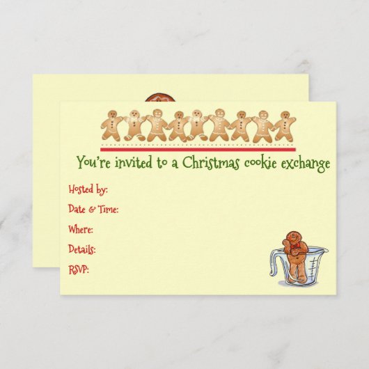 Einladung zum Austausch von Weihnachtsbäumen (Vorne/Hinten)