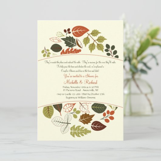 Einladung zum Autumn Circle (Stehend Vorderseite)