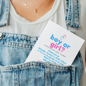 Einladung zum Baby-Duschbad nach Geschlecht