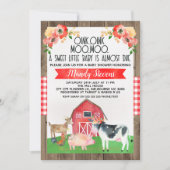 Einladung zum Baby-Duschbetrieb (Vorderseite)