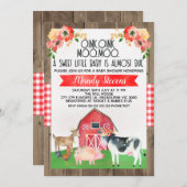 Einladung zum Baby-Duschbetrieb (Vorne/Hinten)