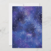 Einladung zum Baby First Birthday Party Space Plan (Rückseite)