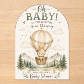 Einladung zum Baby-Shower-Abenteuer (Vorderseite)