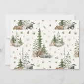 Einladung zum Baby-Shower zum Vorwarnen (Rückseite)