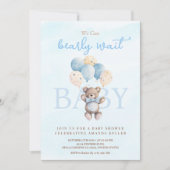 Einladung zum Baby Wait Baby Shower (Vorderseite)