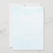 Einladung zum Baby Wait Baby Shower (Rückseite)