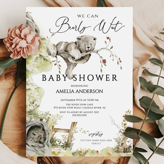 Einladung zum Baby Wait Baby Shower