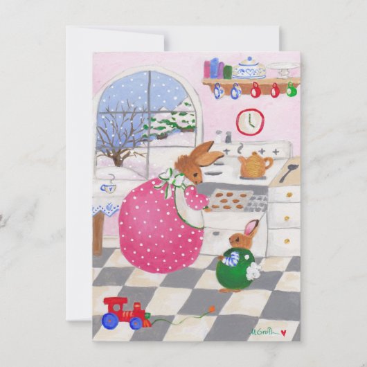 Einladung zum Backen von Cookies (Vorderseite)