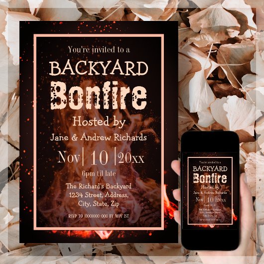 Einladung zum Backyard Bonfire