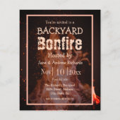 Einladung zum Backyard Bonfire Flyer (Vorne)