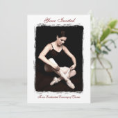 Einladung zum Ballerina Tanz (Stehend Vorderseite)
