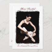 Einladung zum Ballerina Tanz (Vorne/Hinten)