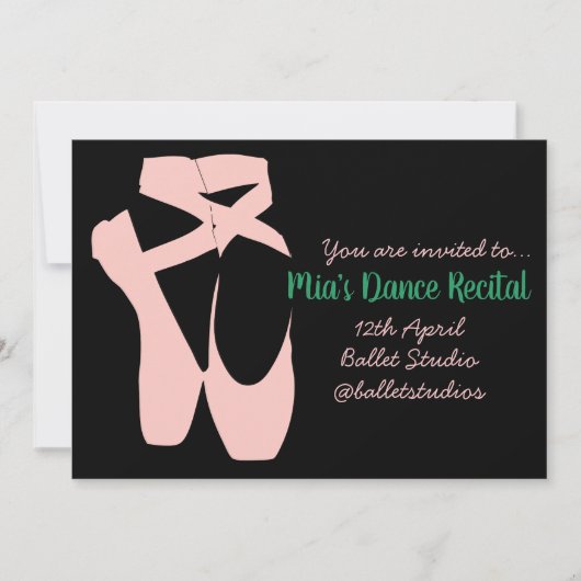 Einladung zum Ballett (Vorderseite)