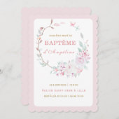Einladung zum baptême de notre filme (Vorne/Hinten)